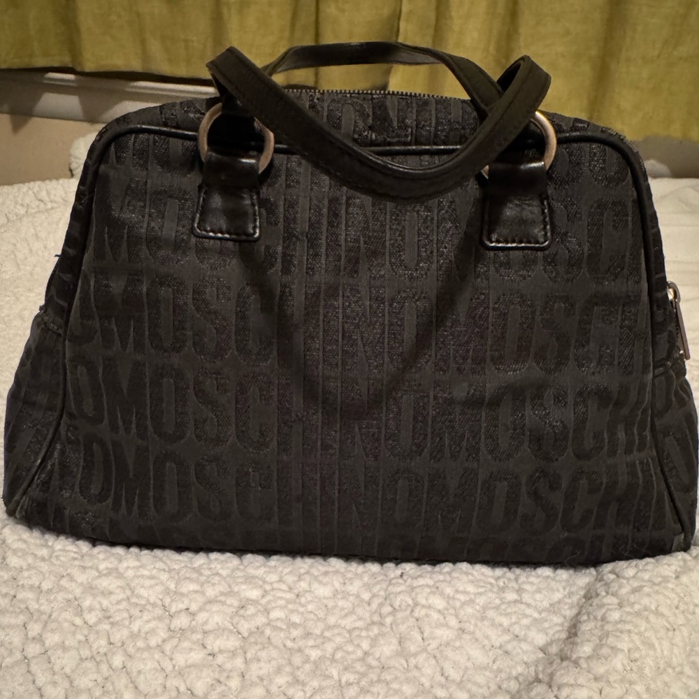 Moschino Black Logo Handbag